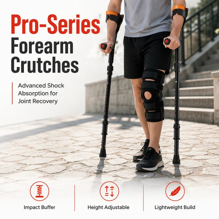Foldable Adjustable Forearm Crutches