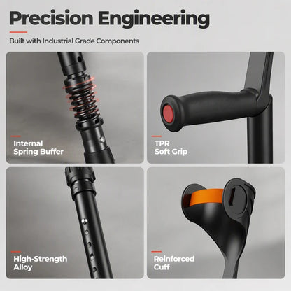 Foldable Adjustable Forearm Crutches