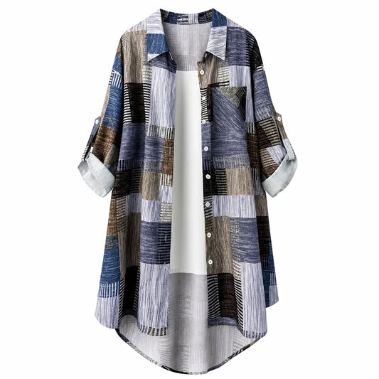 Women's Relaxed Plaid Long Sleeve Shirt