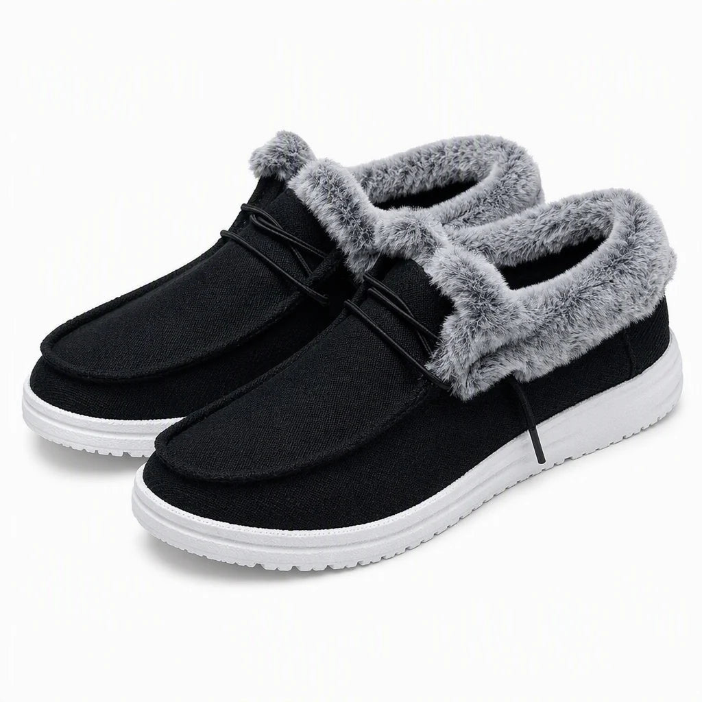 Women's Plush-Lined Slip-On Winter Shoes