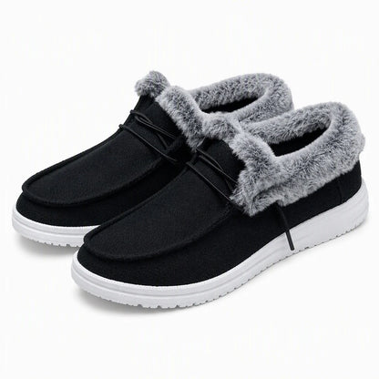 Women's Plush-Lined Slip-On Winter Shoes