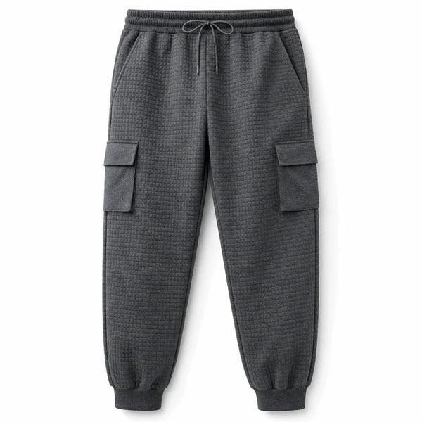 Men's Textured Multi-Pocket Cargo Joggers