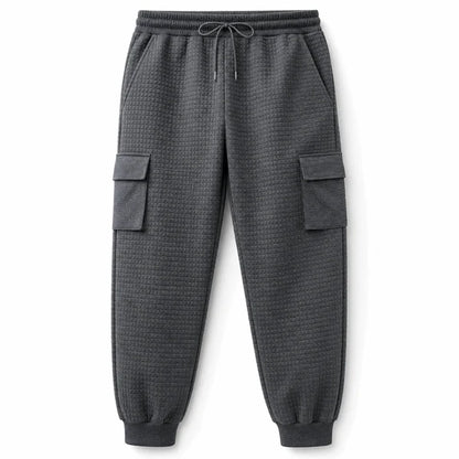 Men's Textured Multi-Pocket Cargo Joggers