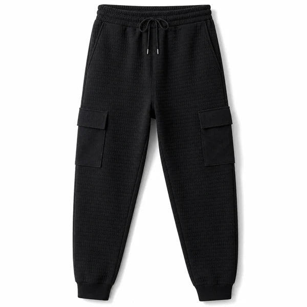 Men's Textured Multi-Pocket Cargo Joggers