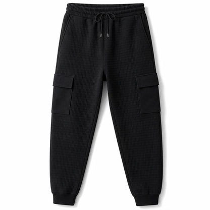Men's Textured Multi-Pocket Cargo Joggers