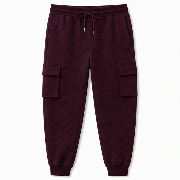 Men's Textured Multi-Pocket Cargo Joggers