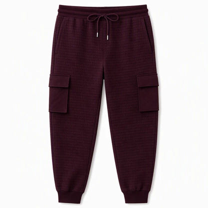 Men's Textured Multi-Pocket Cargo Joggers