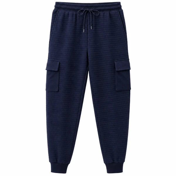 Men's Textured Multi-Pocket Cargo Joggers