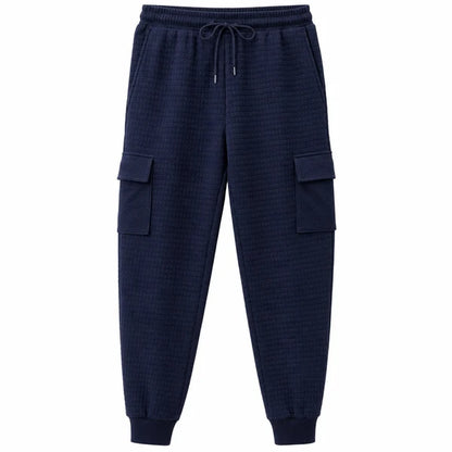 Men's Textured Multi-Pocket Cargo Joggers