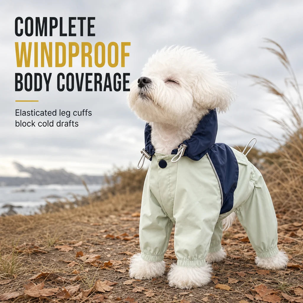 Four-Leg Water-Resistant Dog Raincoat