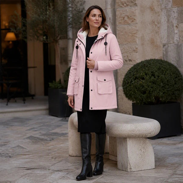 Women's Longline Hooded Parka Coat
