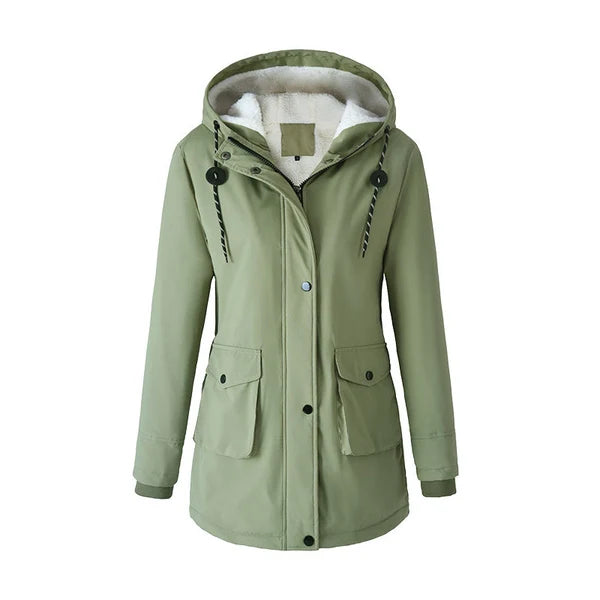 Women's Longline Hooded Parka Coat