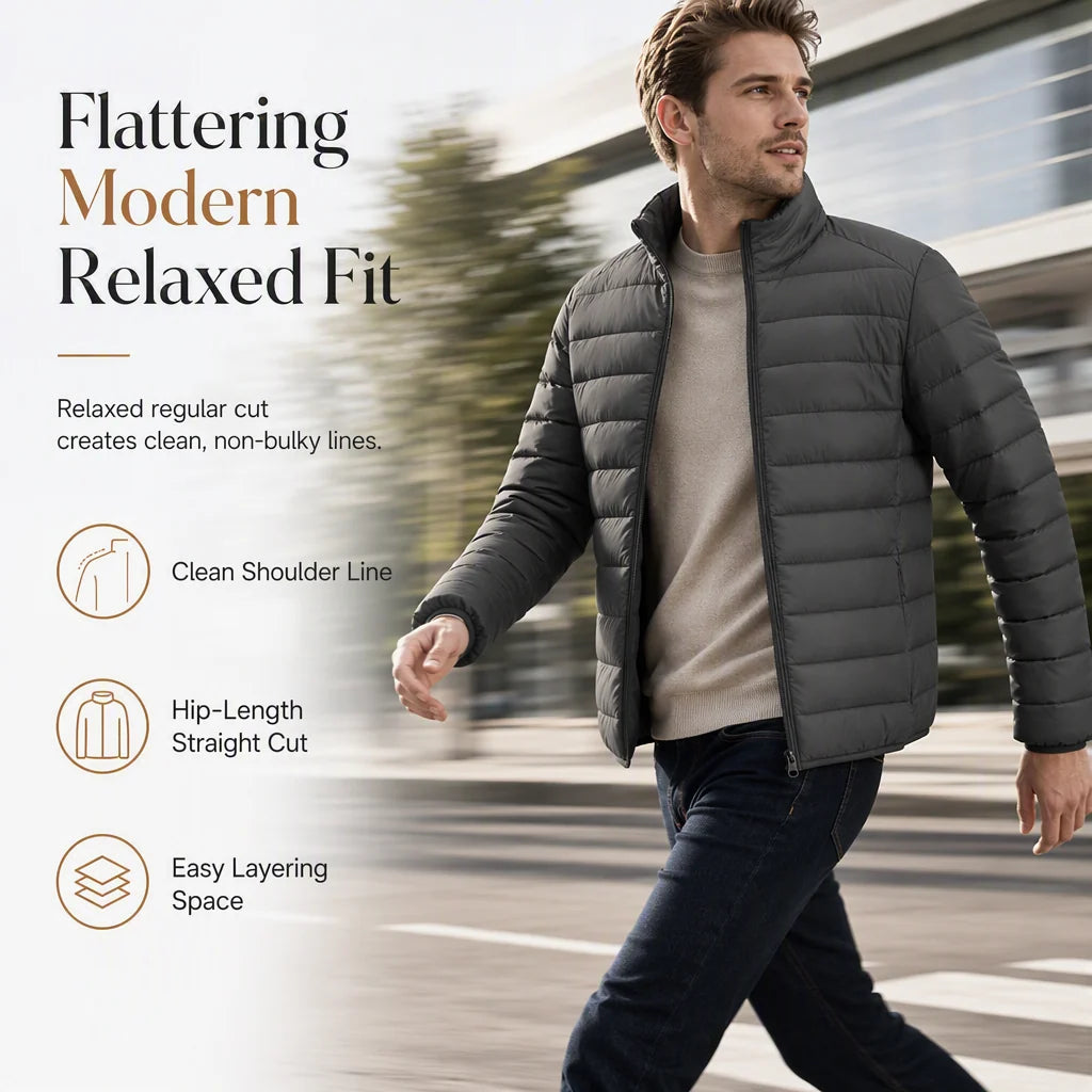 Men's Lightweight Quilted Puffer Jacket