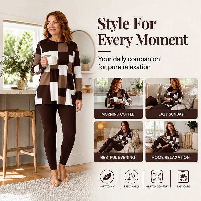 Women's Printed Tunic & Leggings Set