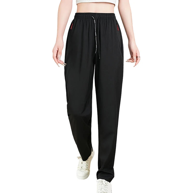 Women's Stretch Straight-Leg Trousers