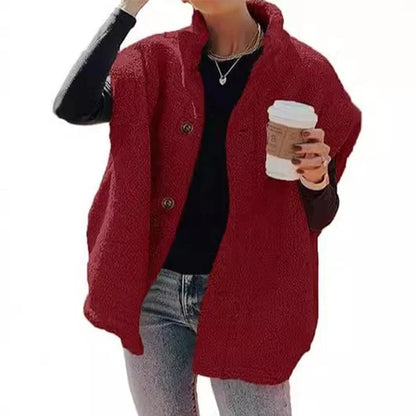 Women's Soft Sherpa Button-Up Gilet