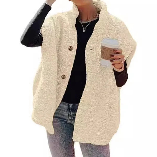 Women's Soft Sherpa Button-Up Gilet