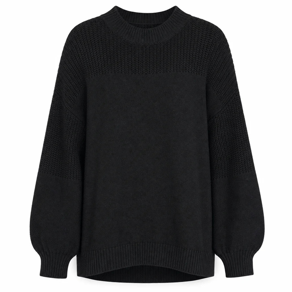 Women's Textured Knit Balloon Sleeve Jumper