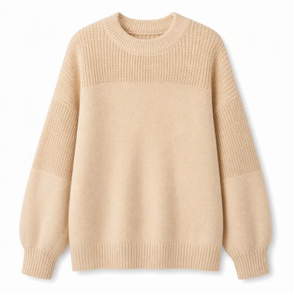 Women's Textured Knit Balloon Sleeve Jumper