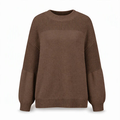 Women's Textured Knit Balloon Sleeve Jumper
