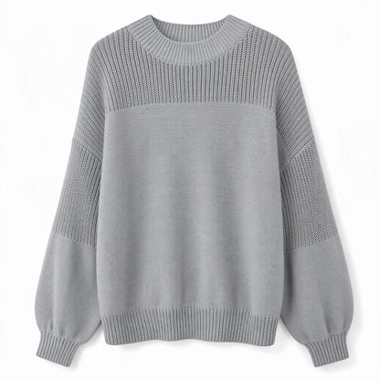 Women's Textured Knit Balloon Sleeve Jumper