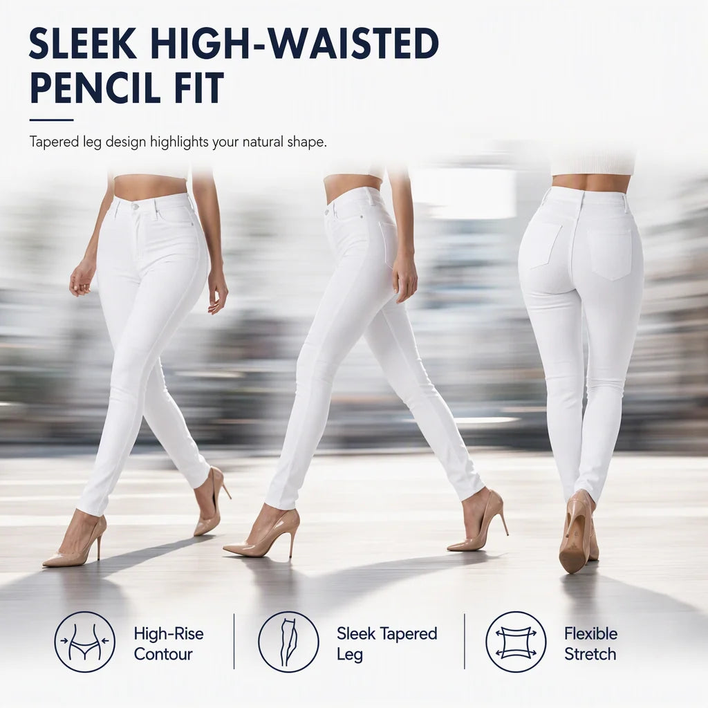 Women's High-Waisted Stretch Skinny Jeans
