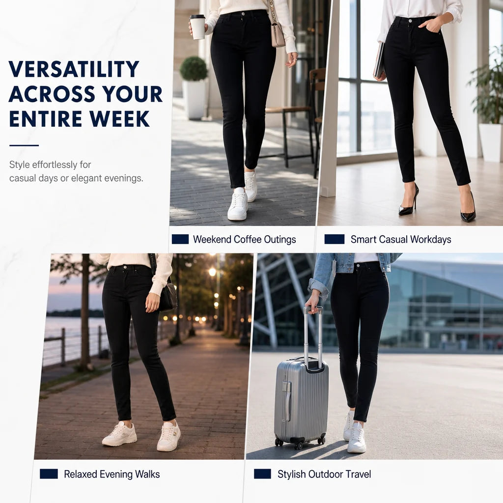 Women's High-Waisted Stretch Skinny Jeans