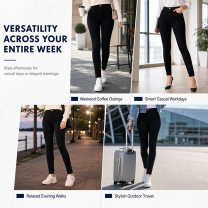 Women's High-Waisted Stretch Skinny Jeans