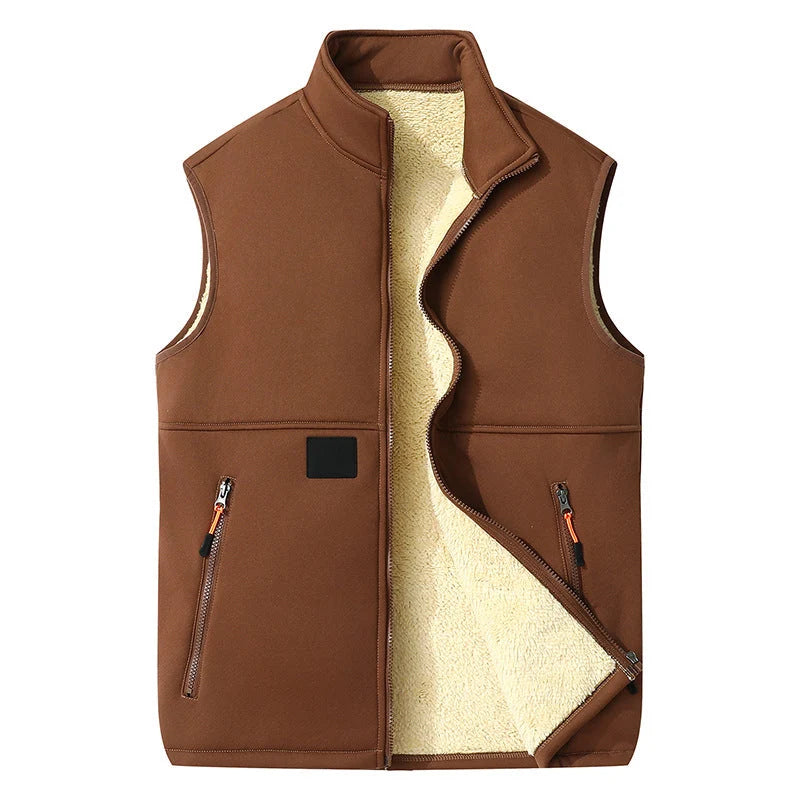 Women's Cosy Sherpa-Lined Zip-Up Gilet