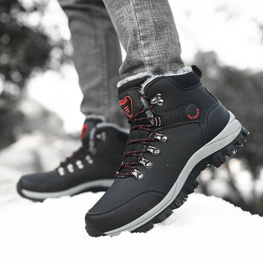 Men's Fleece-Lined Outdoor Winter Boots