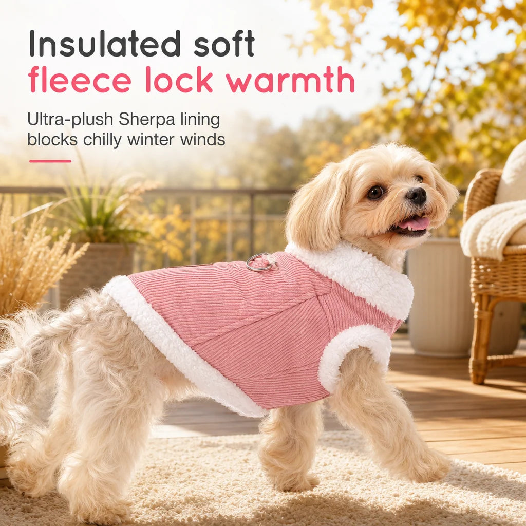 Cosy Fleece-Lined Pet Walking Vest