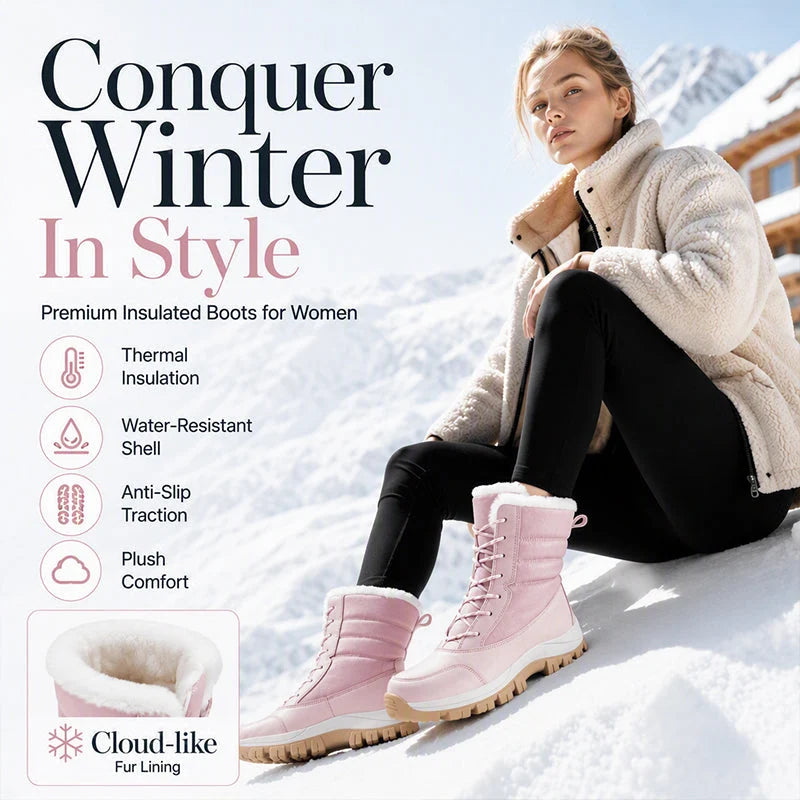 Women's Cosy Plush-Lined Mid-Calf Snow Boots