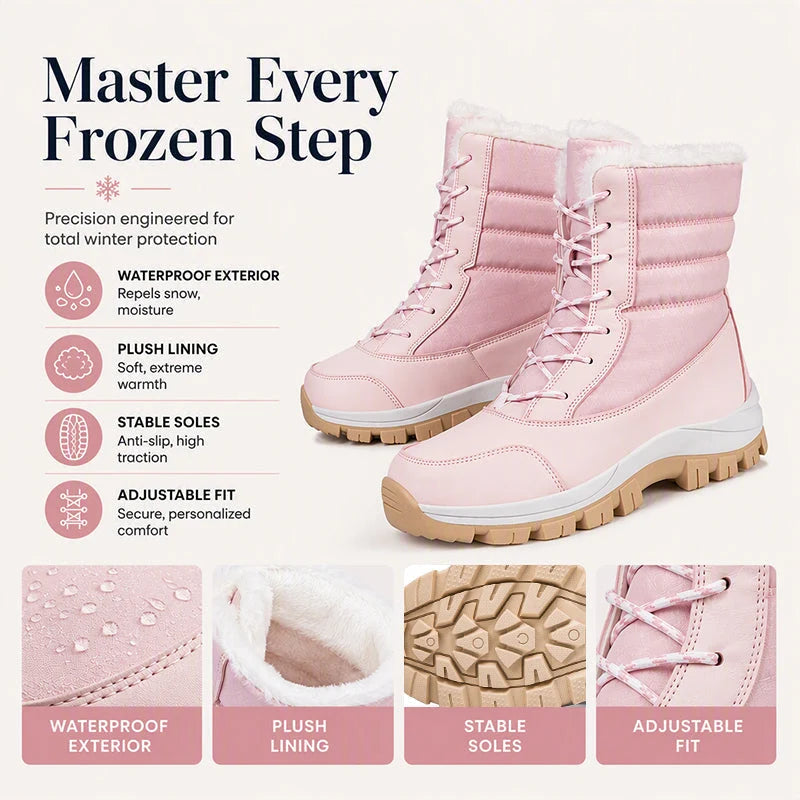 Women's Cosy Plush-Lined Mid-Calf Snow Boots