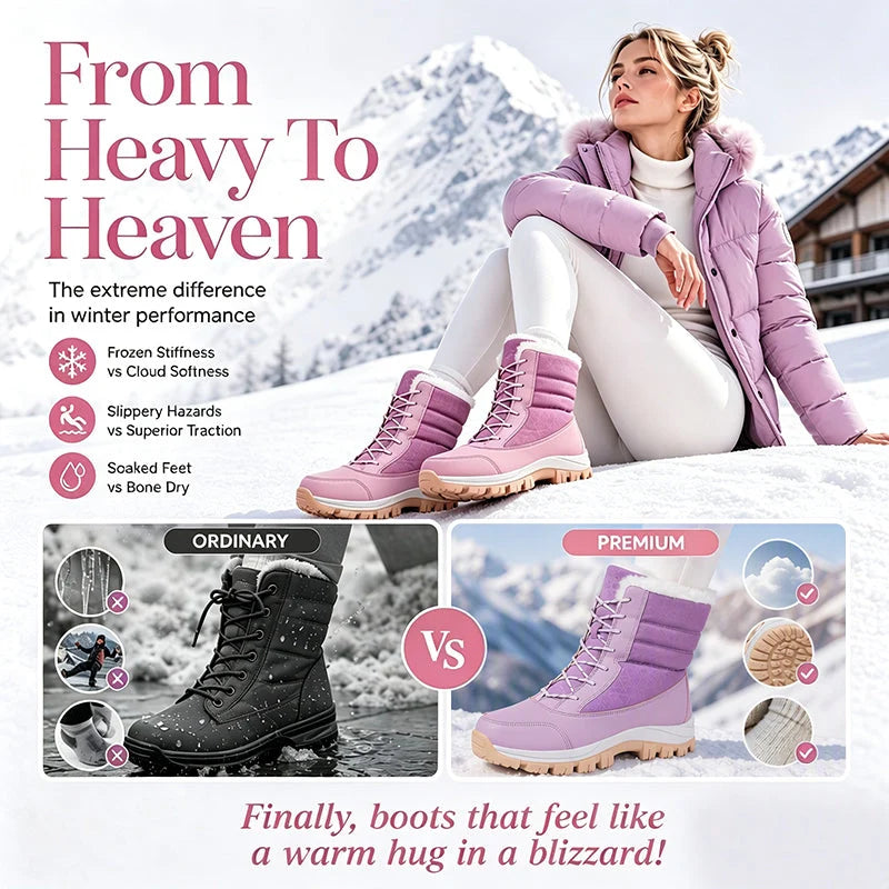 Women's Cosy Plush-Lined Mid-Calf Snow Boots