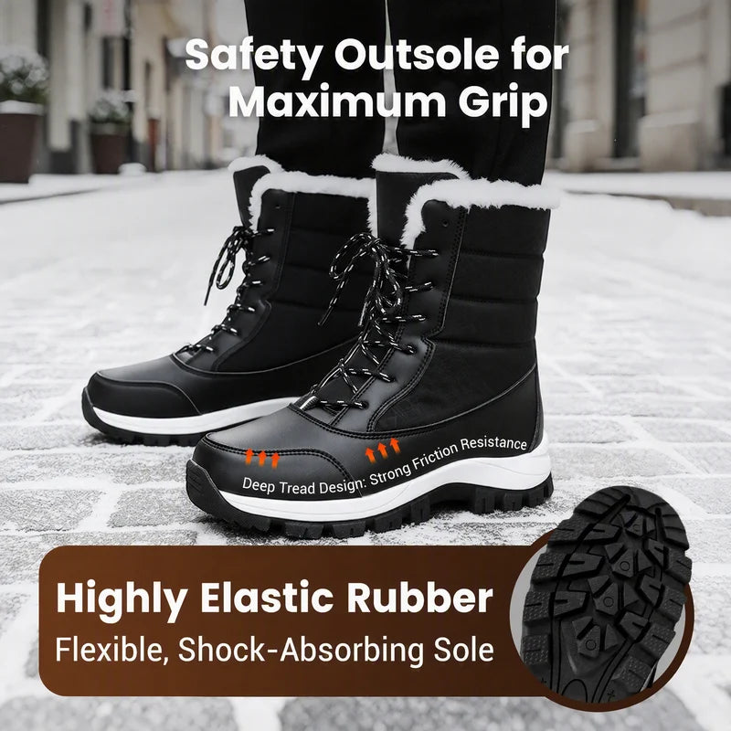 Women's Cosy Plush-Lined Mid-Calf Snow Boots
