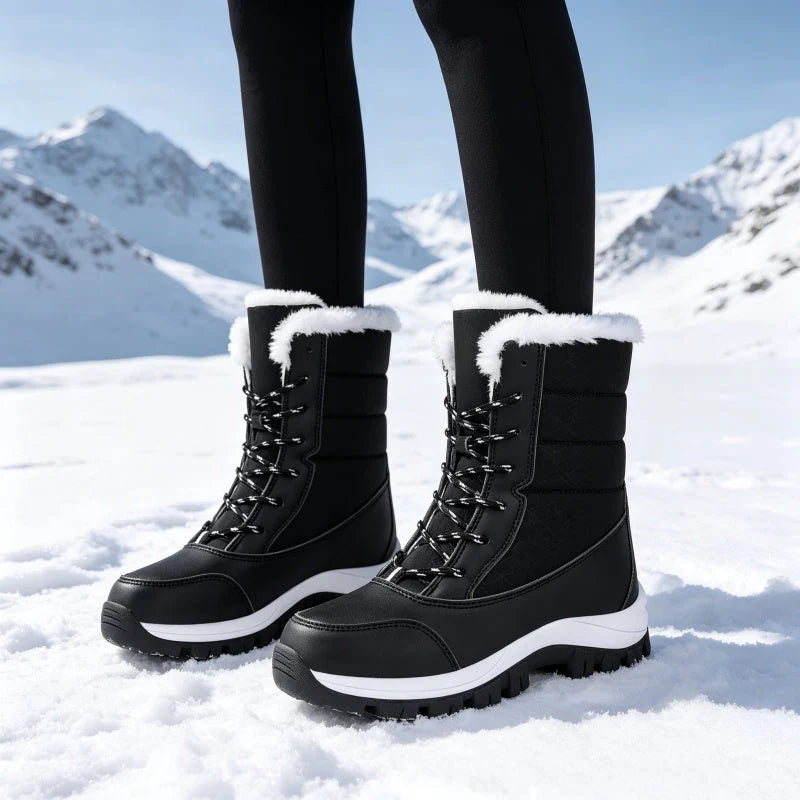 Women's Cosy Plush-Lined Mid-Calf Snow Boots