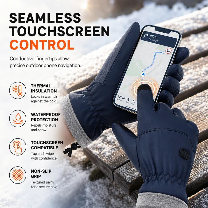 Thermal Fleece-Lined Touchscreen Gloves