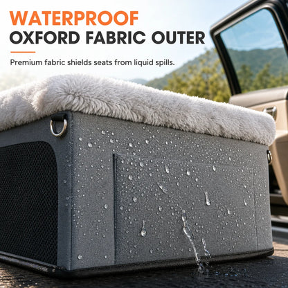 Portable Pet Car Seat & Cosy Travel Dog Bed
