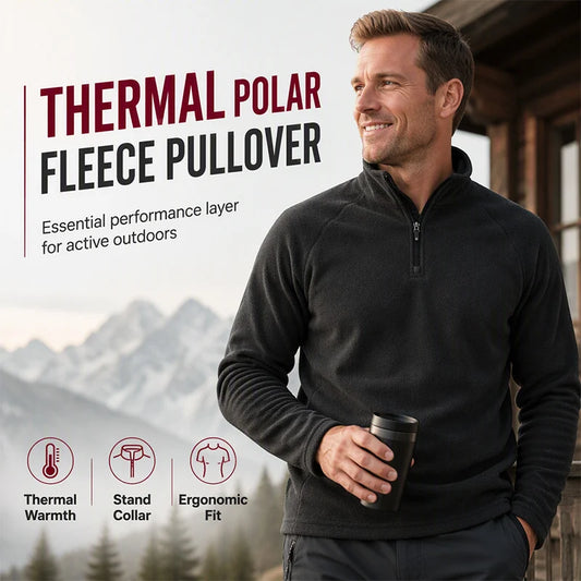 Men's Half-Zip Polar Fleece Pullover