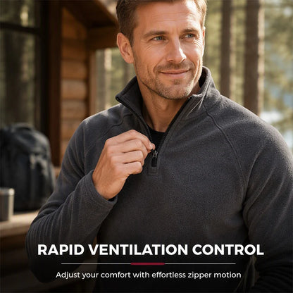 Men's Half-Zip Polar Fleece Pullover