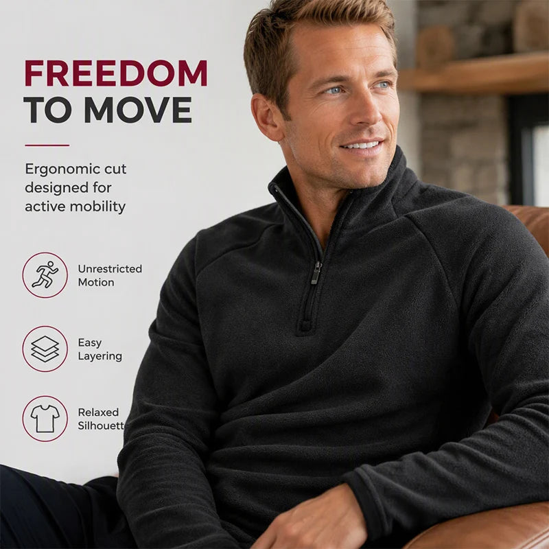 Men's Half-Zip Polar Fleece Pullover