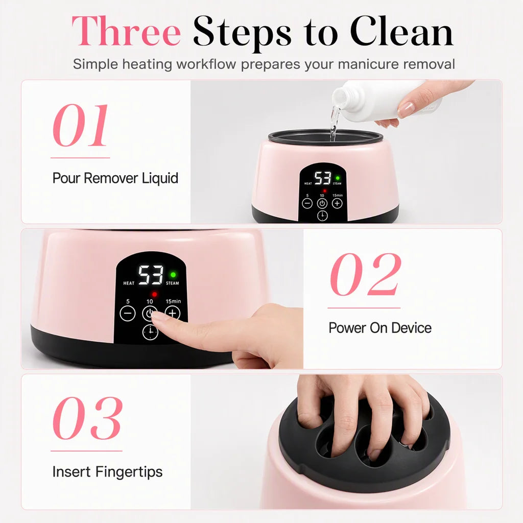 Electric Steam Gel Nail Polish Remover
