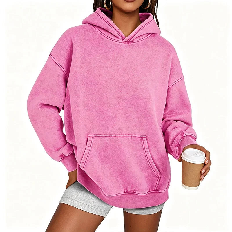 Oversized Acid Wash Hoodie