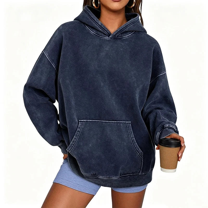 Oversized Acid Wash Hoodie