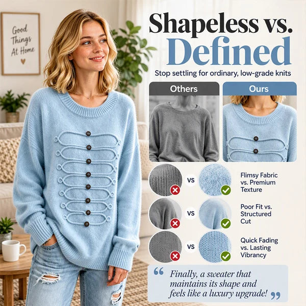 Women's Braided Detail Crew Neck Jumper
