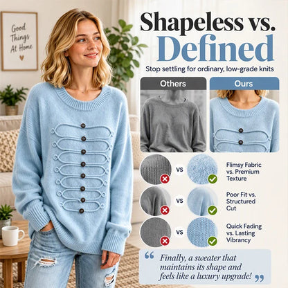Women's Braided Detail Crew Neck Jumper