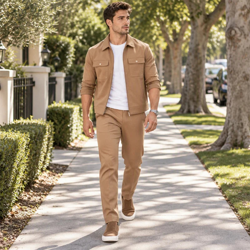 Men's Smart Casual Jacket & Trousers Set