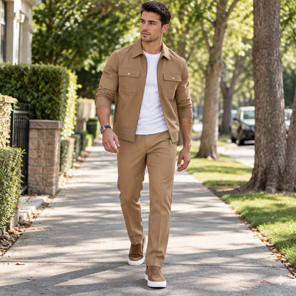 Men's Smart Casual Jacket & Trousers Set
