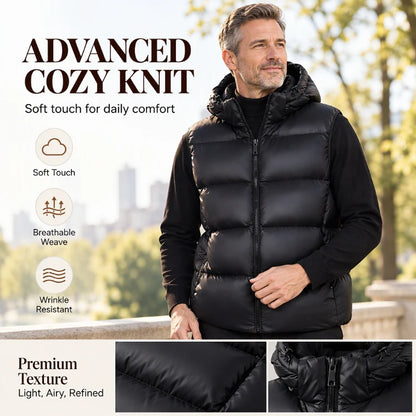 Men's Lightweight Padded Hooded Gilet