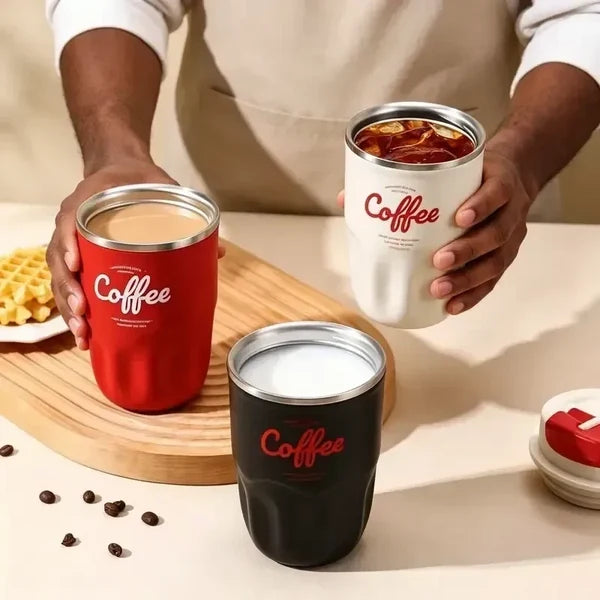 Smart Insulated Coffee Cup with Digital Temperature Display